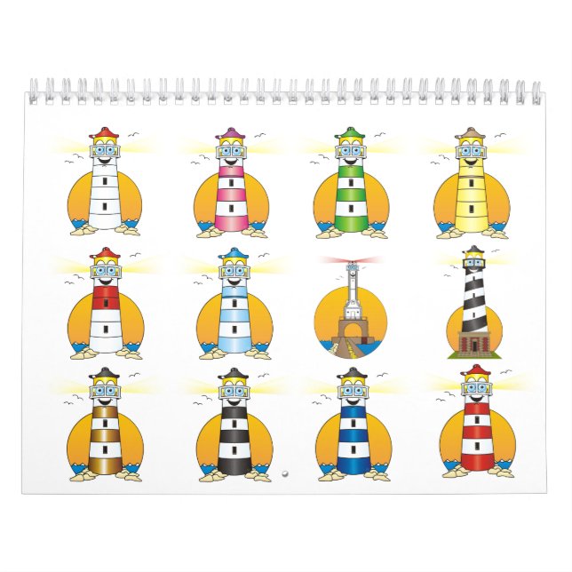 Calendário Farol de Cartoon (Capa)