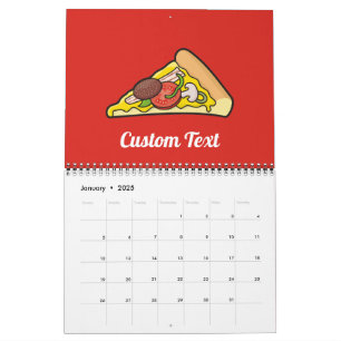 Calendário Fatia de pizza