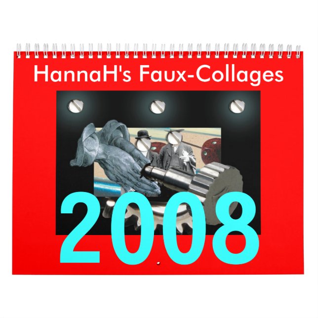 Calendário Faux-Collages de HannaH, 2008 (Capa)