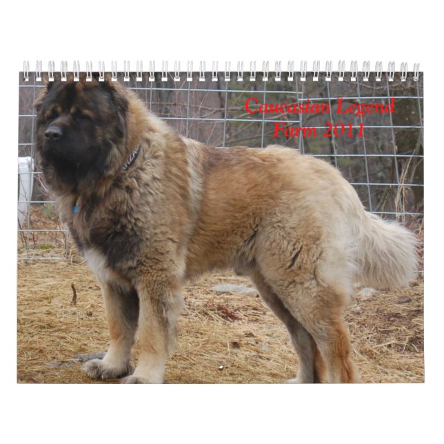 Calendário Fazenda caucasiano da legenda (Capa)