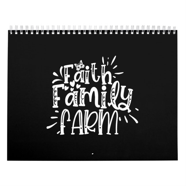 Calendário fazenda familiar religiosa (Capa)