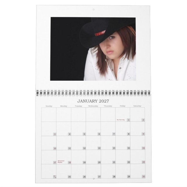 Calendário Feb-Dic 2009 (Jan 2027)