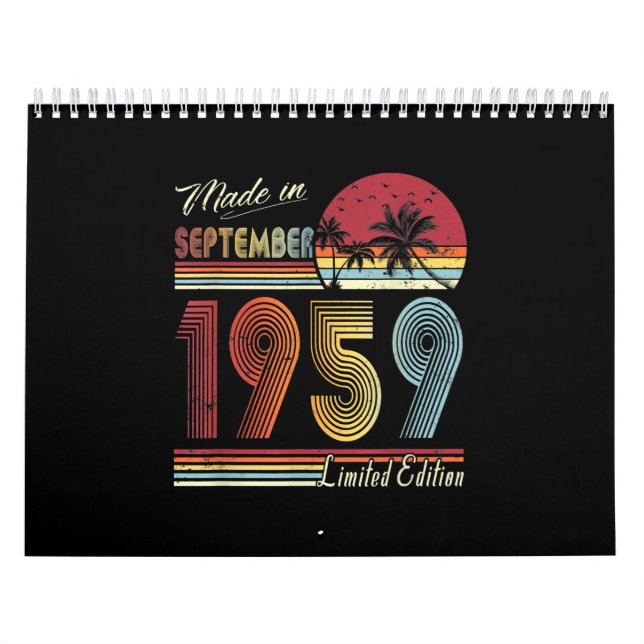 Calendário Feito Em Setembro De 1959, Aos 62 Anos De Idade, 6 (Capa)