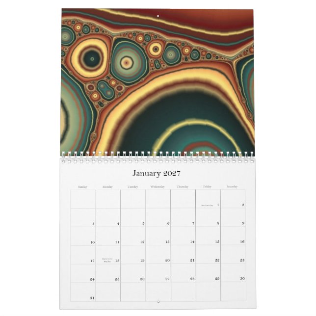 Calendário Feixes luminosos (Jan 2027)