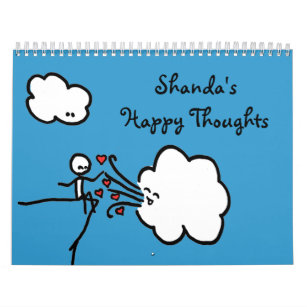 Calendário feliz 2014 dos pensamentos de Shanda
