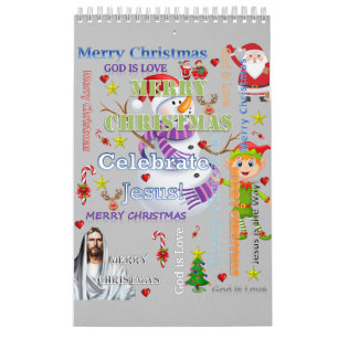 Calendário Feliz Natal Ano Novo 2021