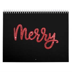 Calendário Feliz Natal Brilho Feriado 