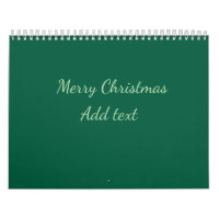 Feliz Natal verde plano solo holida