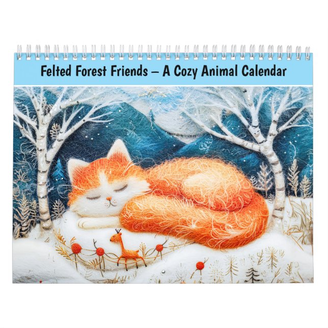 Calendário Felted Forest Cats – A Cozy Animal Calendar (Capa)