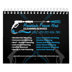 Calendário Feriado de Limpeza de Energia de Lavagem de Pressã