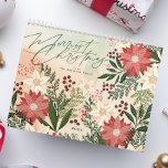 Calendário Feriado de Poinsettia de Natal Festivo Elegante<br><div class="desc">📆 ficar organizado e inspirado ao longo do ano com meus calendários originais projetados. Cada mês apresenta um design cativante que traz a beleza da estação para todos os dias. __________________________ ***este design faz parte de uma coleção de feriados de natal*** Entra num mundo de charme de férias de eterno...</div>