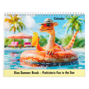 Calendário Férias de Verão do Dino – Diversão Pré-Histórica a
