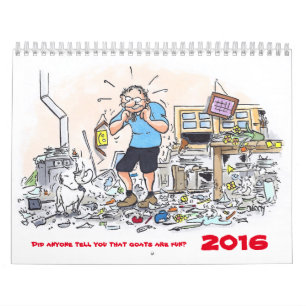 Calendário Fez qualquer um dizem-lhe que as cabras são