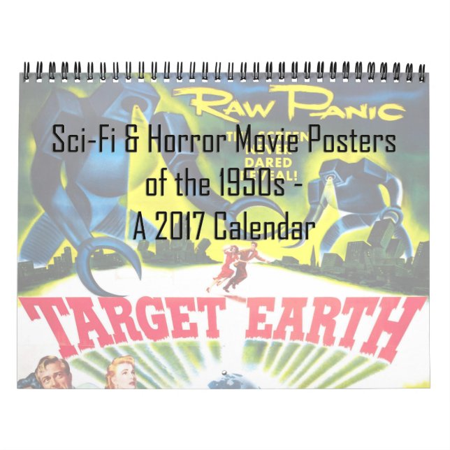 Calendário Ficção científica & posters de filme de terror do (Capa)