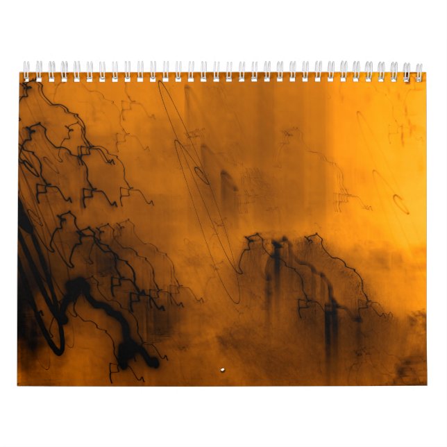 Calendário Fiery Night Abstract - Ethereal Light and Motion T (Capa)