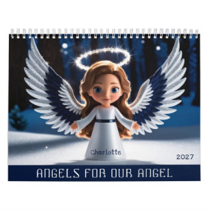 Calendário Filha Personalizada Foto E Nome Anjo 2026