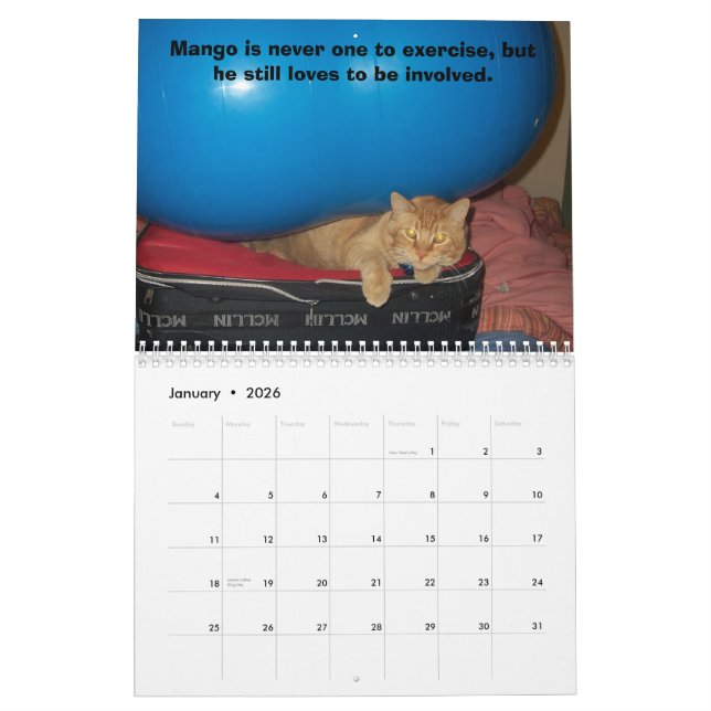 Calendário Filhote de cachorro da manga (Jan 2026)