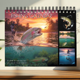 Calendário  Fishing Calendar 2026 / Pro, Fish Photo Calendar