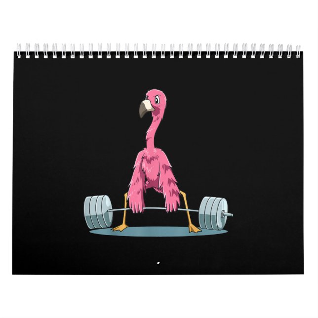 Calendário Flamingo, Levantador de Peso (Capa)