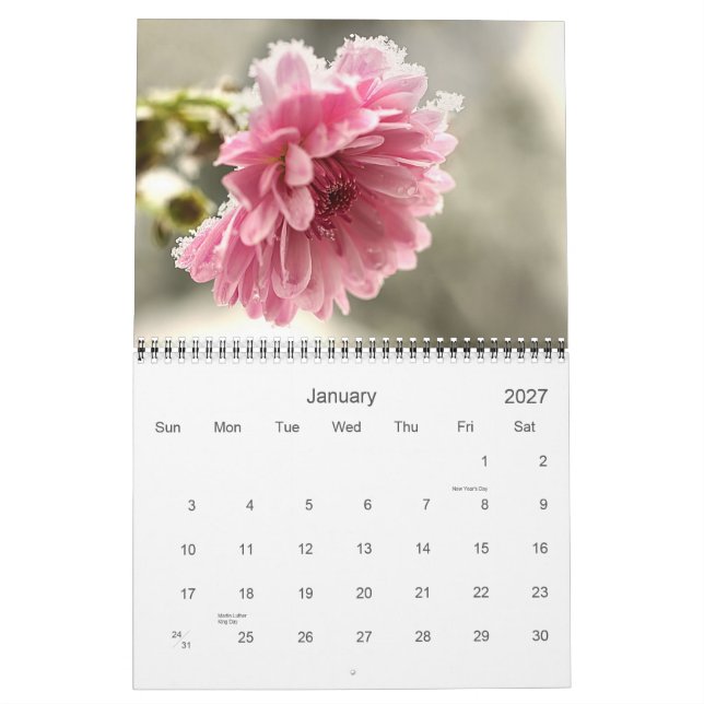 Calendário Fleurs de la Musa (Jan 2027)