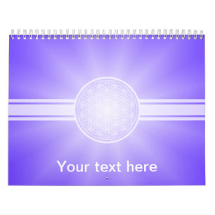 Calendário Flor da Vida / Blume des Lebens - transpa branca.