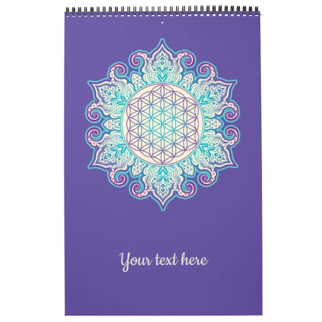 Calendário Flor Da Vida - Índia Mandala 2 (Capa)