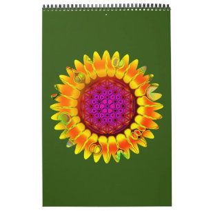 Calendário Flor De Vida - Flor Geométrico 4