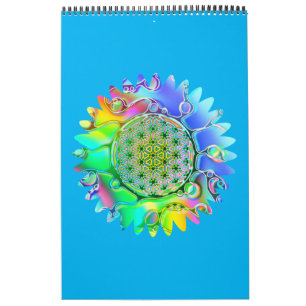 Calendário Flor De Vida - Flor Geométrico 5