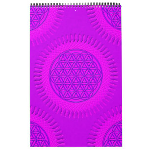 Calendário Flor de Vivo - Sol - padrão sem soldadura 3