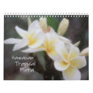 Calendário Flora Tropical Havaiana de Belas Artes