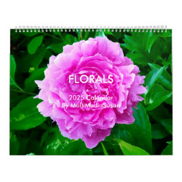 Calendário Florais por MultiMediaSusan 2025 Calendar