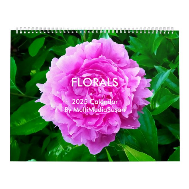 Calendário Florais por MultiMediaSusan 2025 Calendar (Capa)