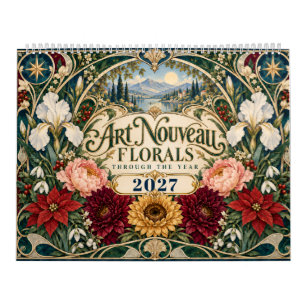 Calendário Floral Art Nouveau 2027