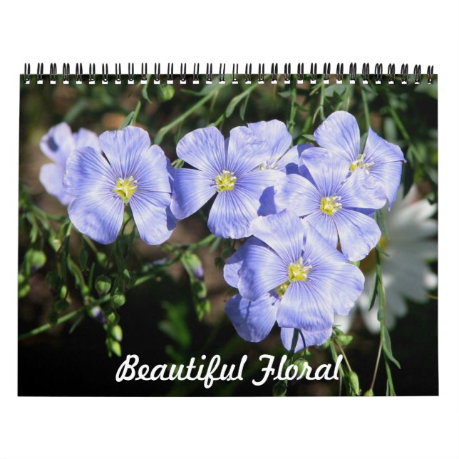 Calendário Floral bonito (Capa)