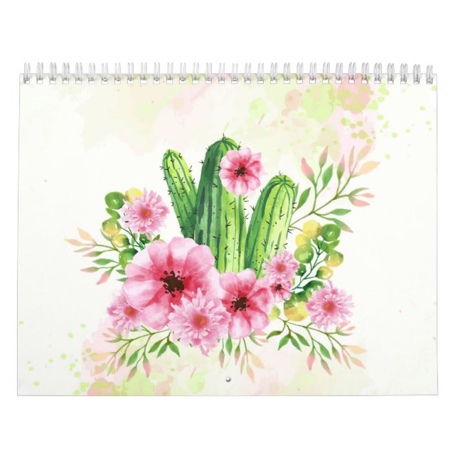 Calendário Floral Cactus (Capa)