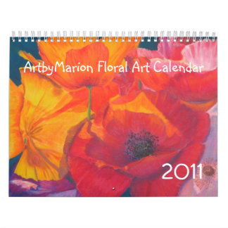 Calendário floral da arte 2011 de ArtbyMarion