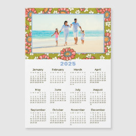 Calendário Floral de Foto Personalizado 2025