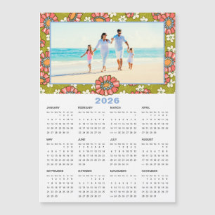 Calendário Floral de Foto Personalizado 2026