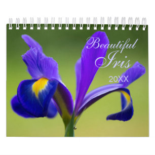 Calendário Floral Iris Personalizado   Ano Editáve