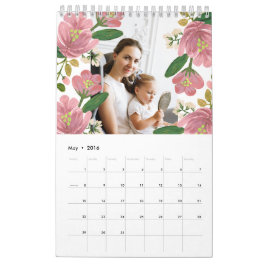 Calendário Floral Personalizado