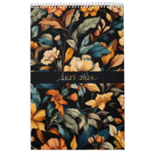 Floral rustic vintage elegante preto