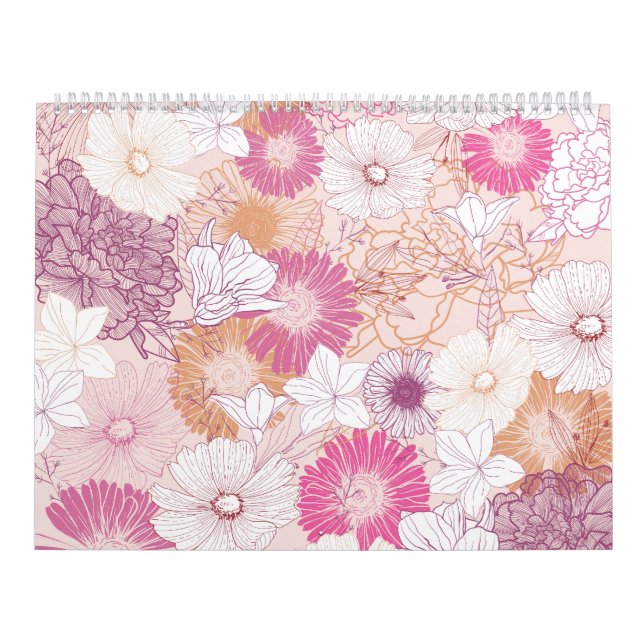 Calendário Floral Sem Costura  (Capa)
