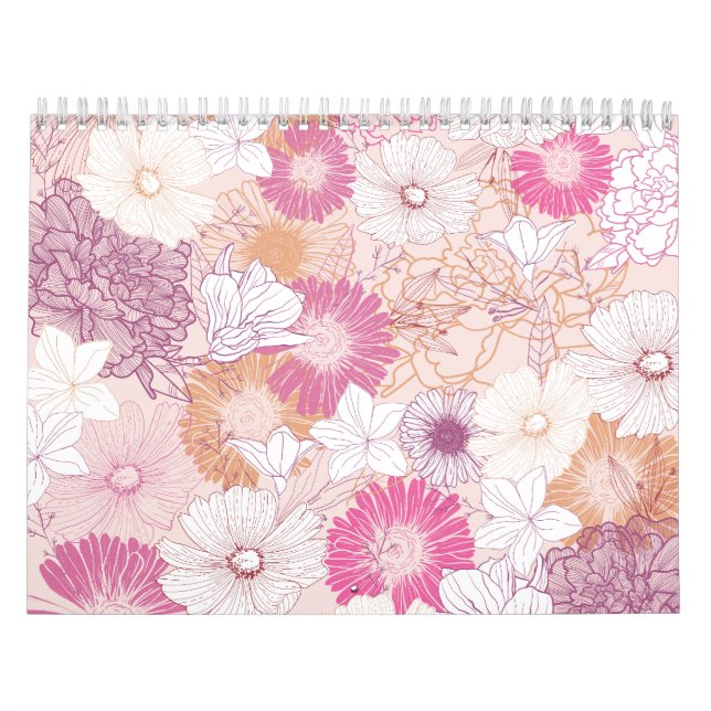 Calendário Floral Sem Costura  (Capa)