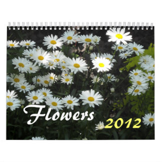 Calendário Flores 2012