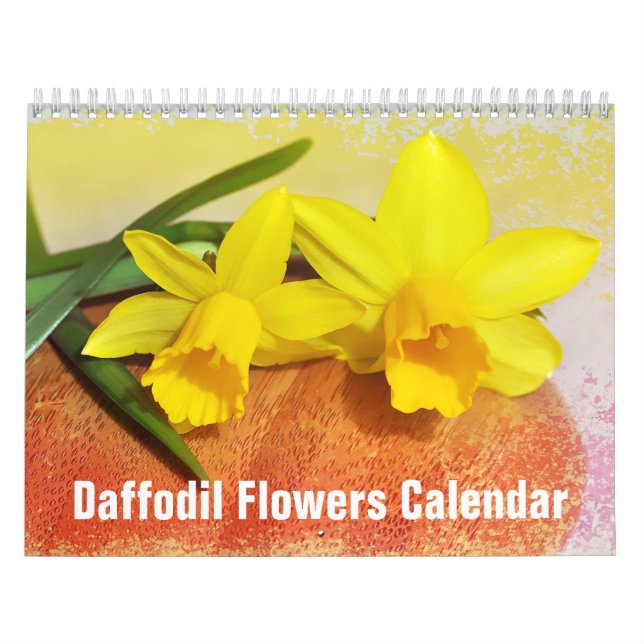 Calendário Flores Daffodil Floral 2025 (Capa)