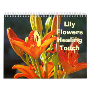 Calendário Flores de Lírios Toque de Cura Floral