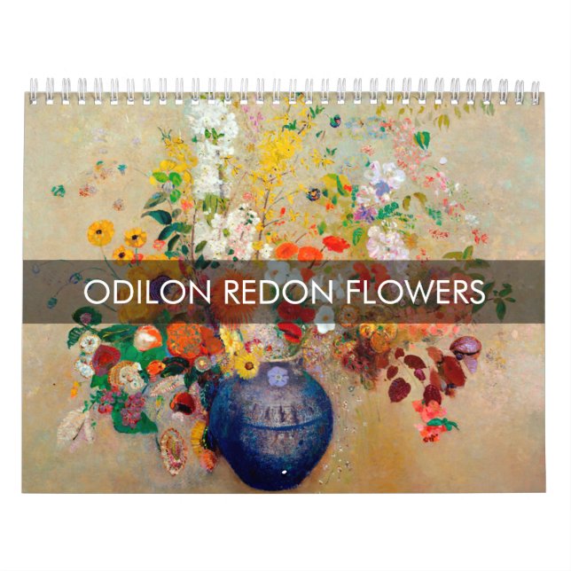 Calendário Flores de Odilon Redon (Capa)