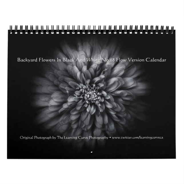 Calendário Flores De Quintal A Preto E Branco, Fluxo 68 (Capa)