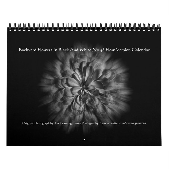 Calendário Flores De Quintal A Preto E Branco, Sem Fluxo 48 (Capa)