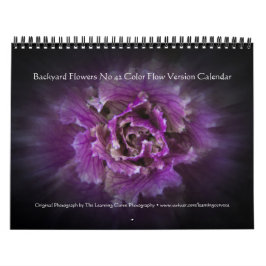 Calendário Flores De Quintal Sem Versão De Fluxo De Cores 42
